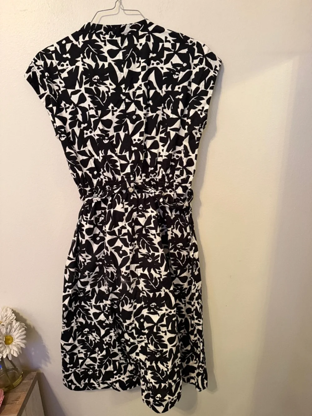 Free Assembly Black and White Belted Utility Dress [Size: M] - Picture 4 of 12
